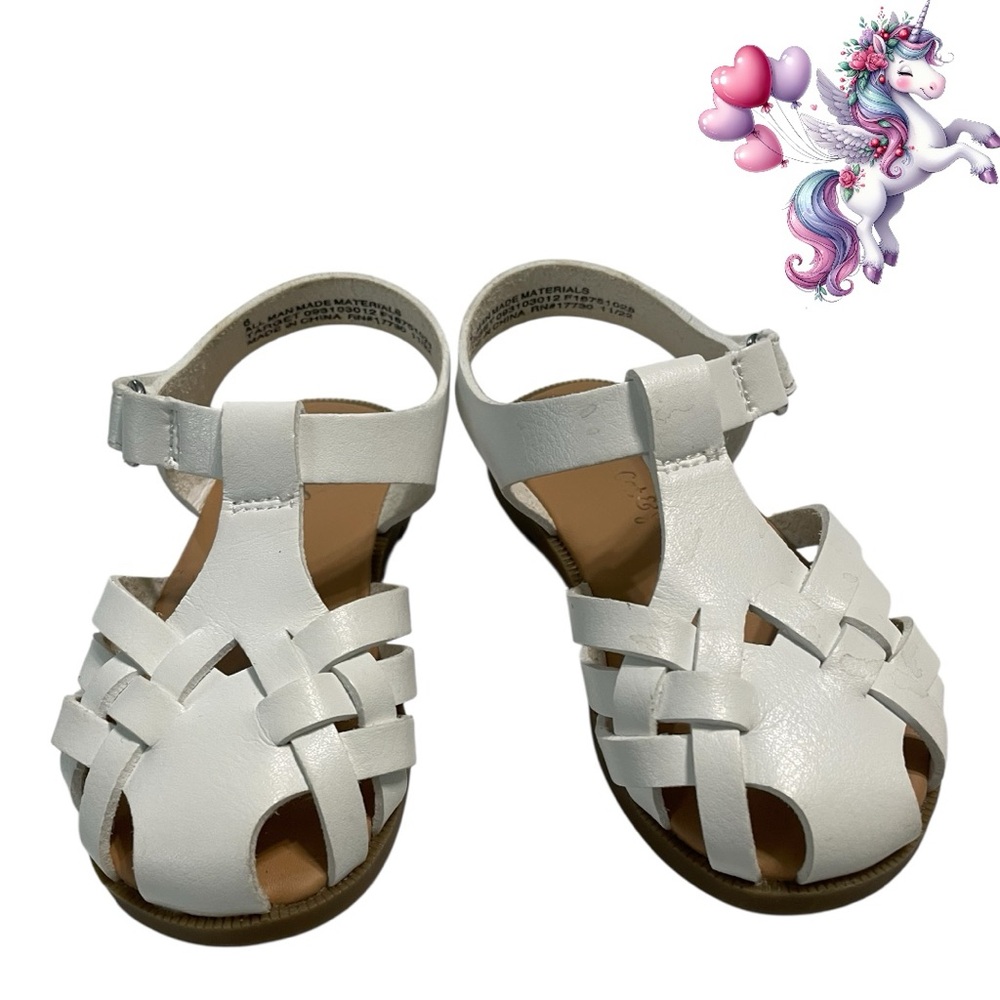 Cat & Jack White Toddler Girl Sandals - Picture 4 of 9